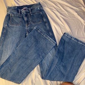 Gap 70’s style high waisted flare jeans size 2